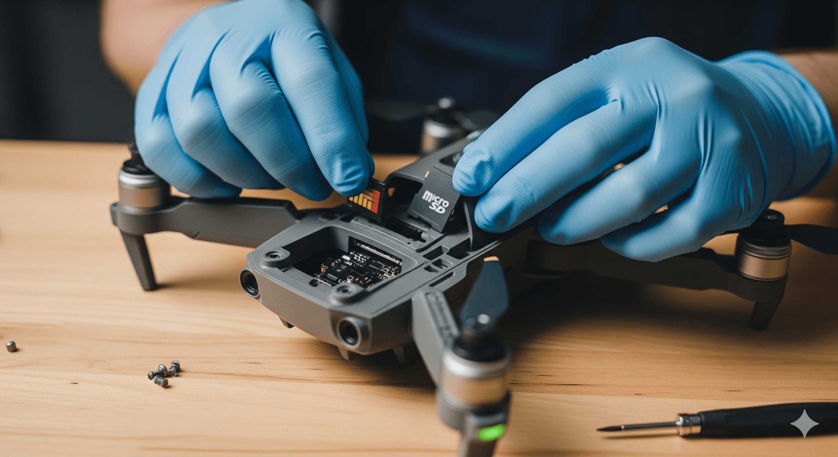 Drone endommagé après crash